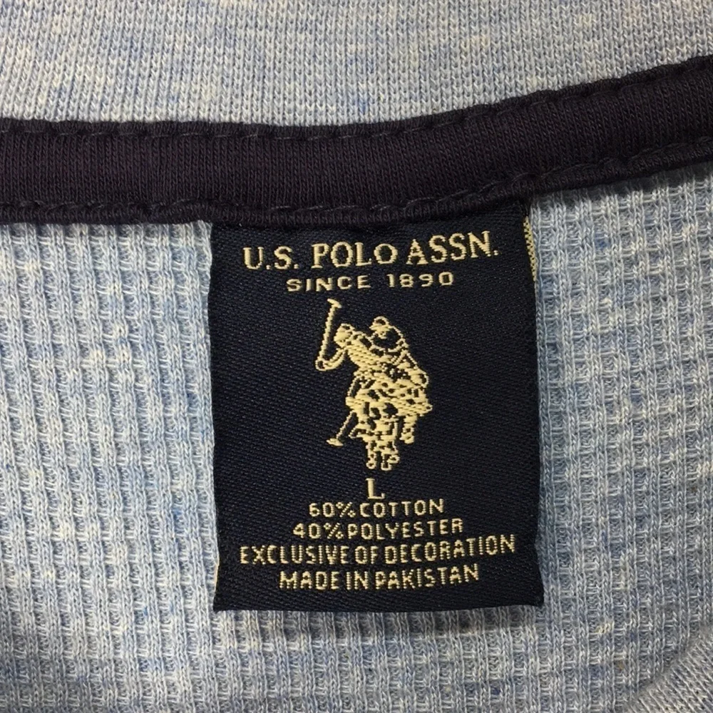 U.S. Polo Assn. Mens Blue Knit Pull-Over Sweater Size L NEW with Tags